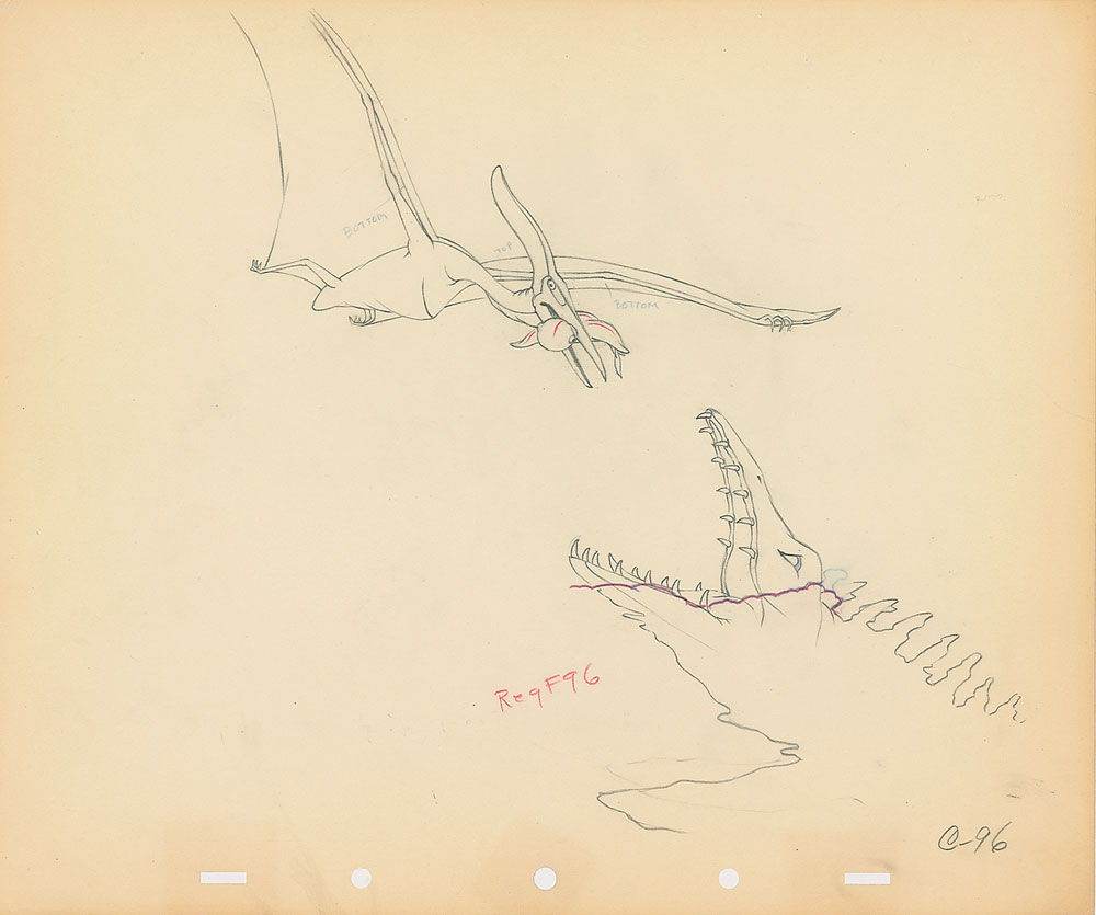 Lot #1099 Pterodactyl and Dinosaur production