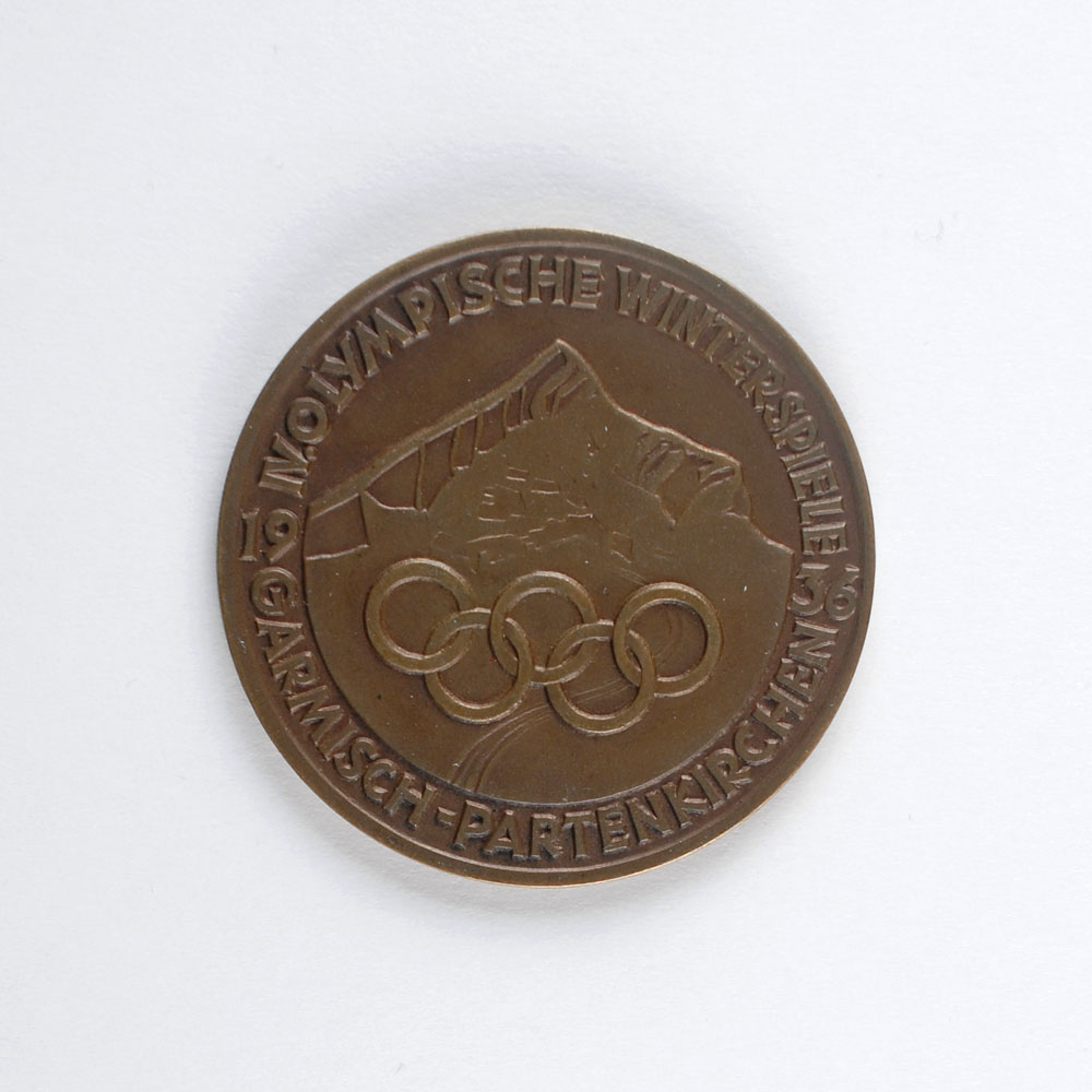 Lot #3029 Garmisch 1936 Winter Olympics Participation Medal - Image 1