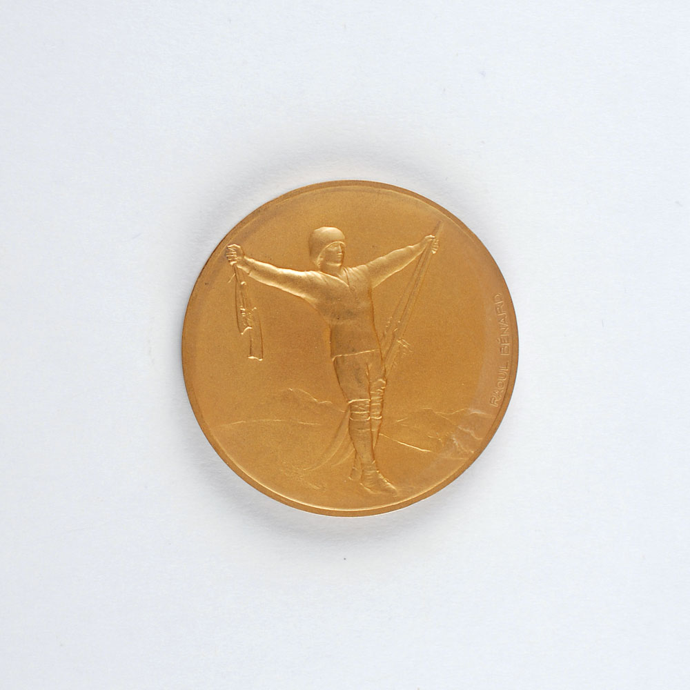 Lot #3013 Chamonix 1924 Winter Olympics Gold Winner’s Medal - Image 1