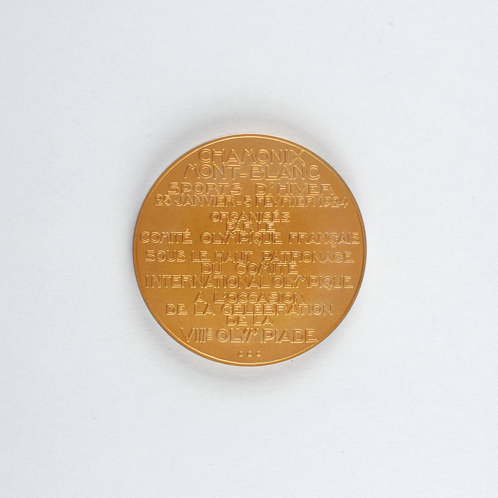 Lot #3013 Chamonix 1924 Winter Olympics Gold Winner’s Medal - Image 2