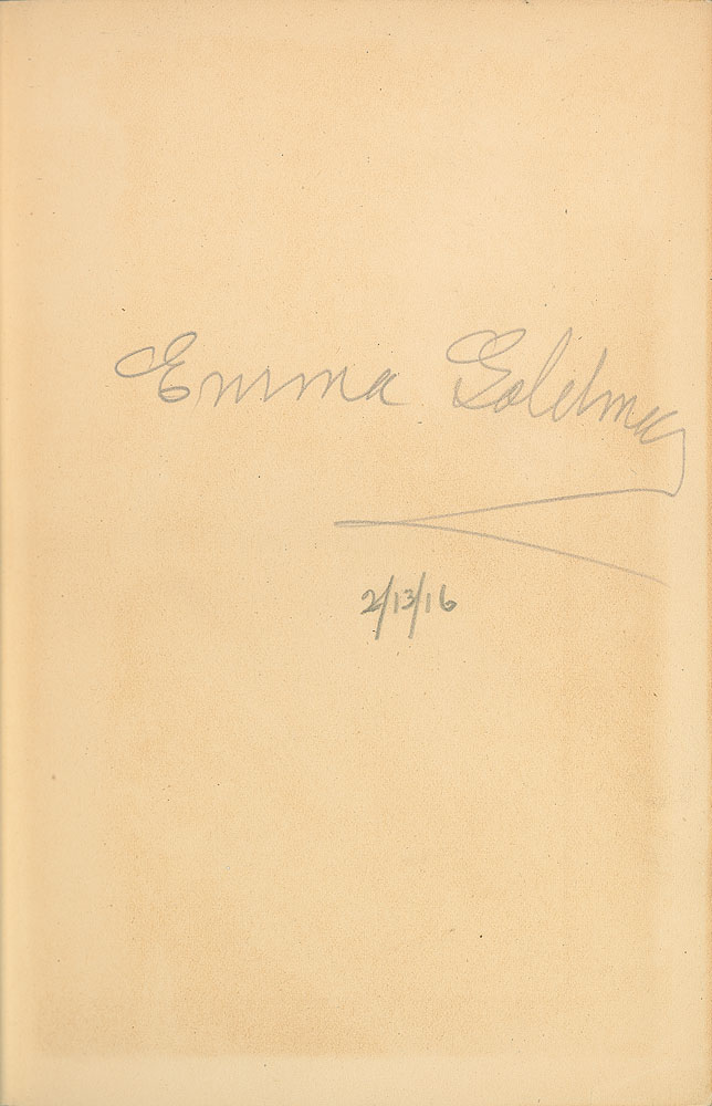 Lot #354 Emma Goldman