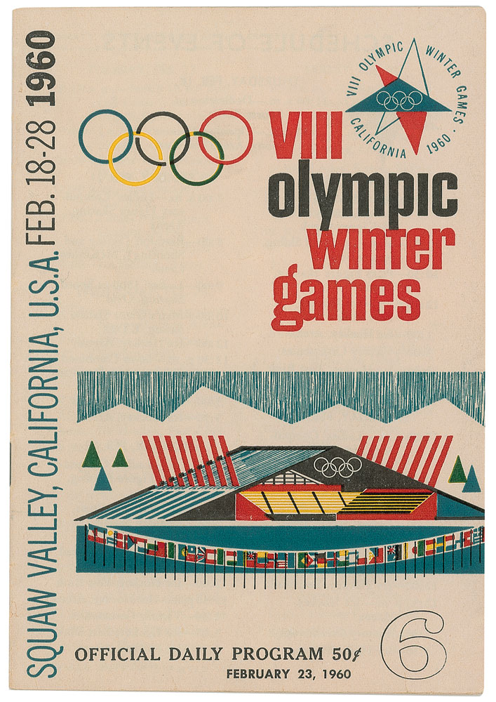 Lot #3104 Winter Olympics Programs: Lake Placid 1932 and Squaw Valley 1960