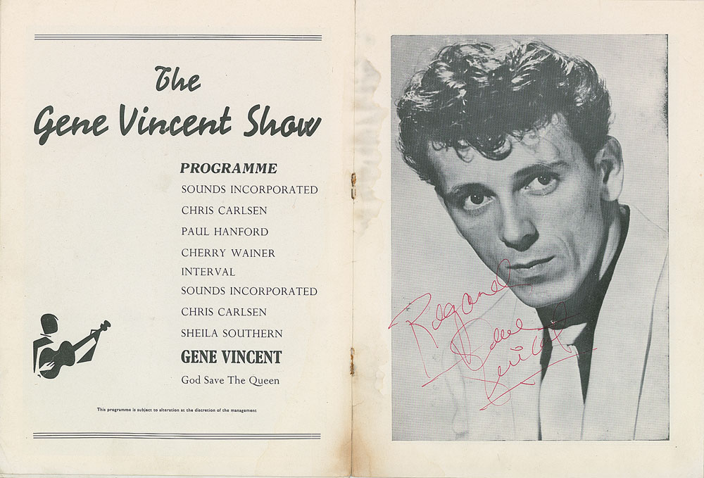 Lot #705 Gene Vincent