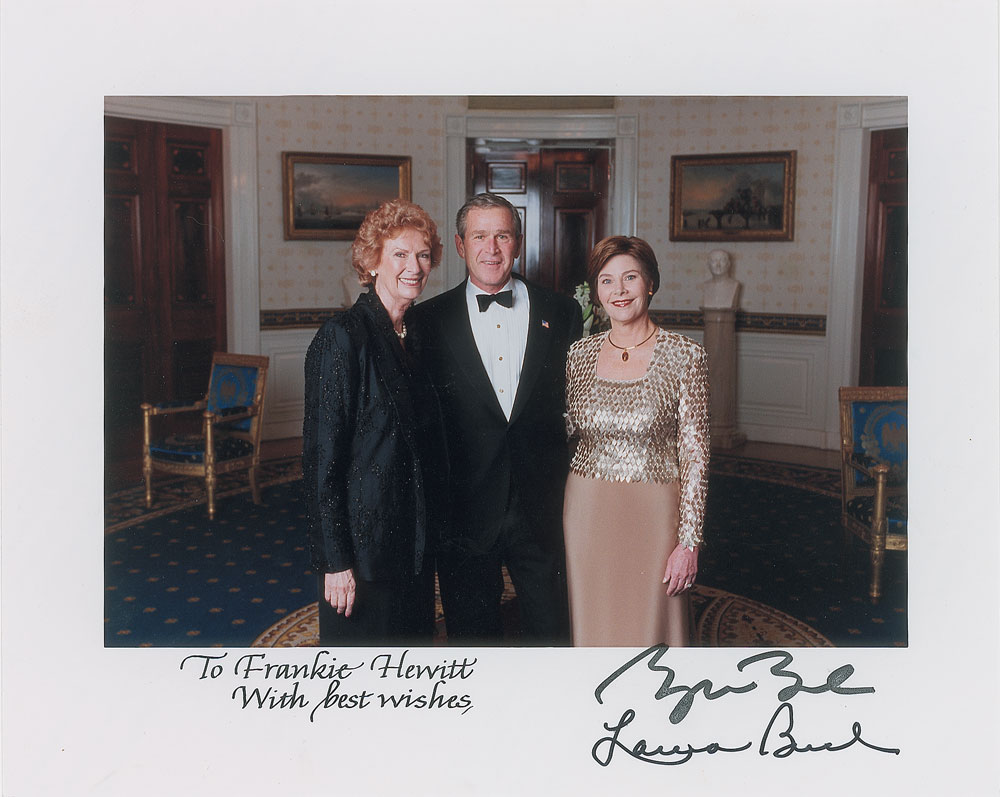 Lot #154 George W. and Laura Bush