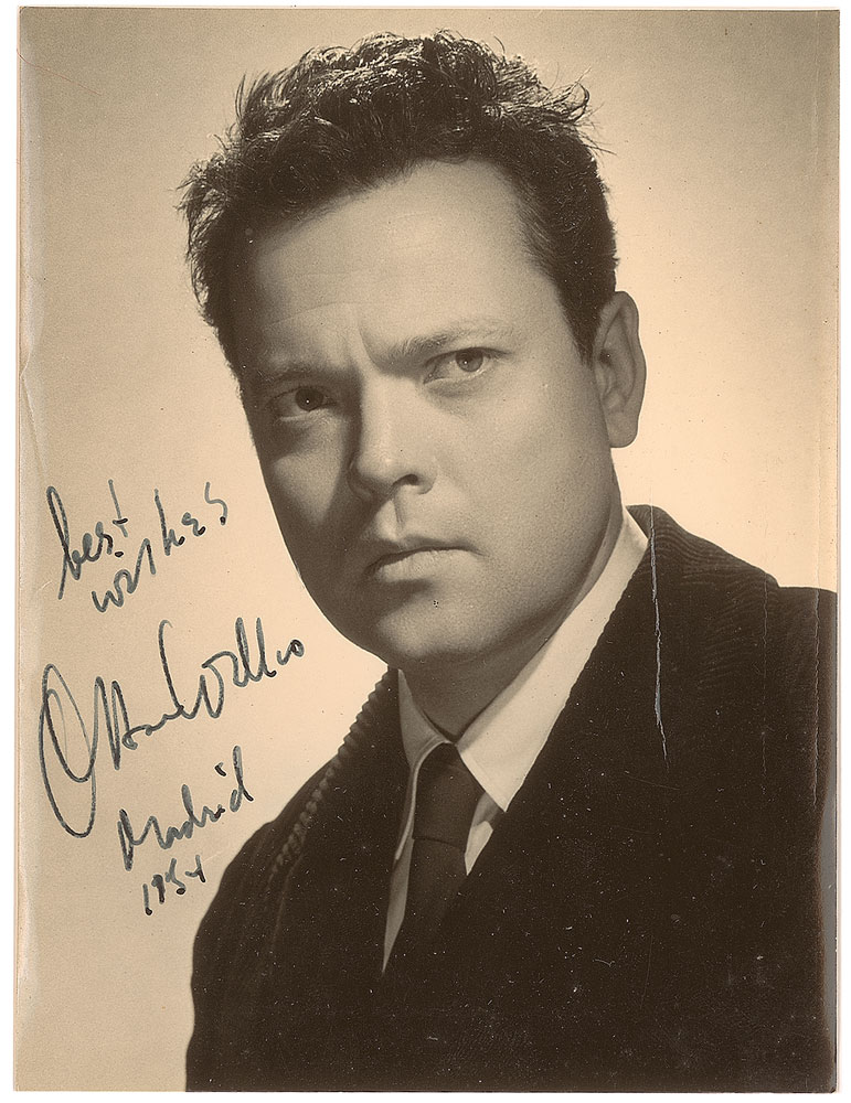 Lot #772 Orson Welles