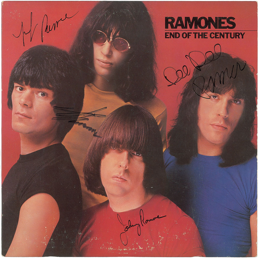 Lot #7497  Ramones Signed Album ‘End of the