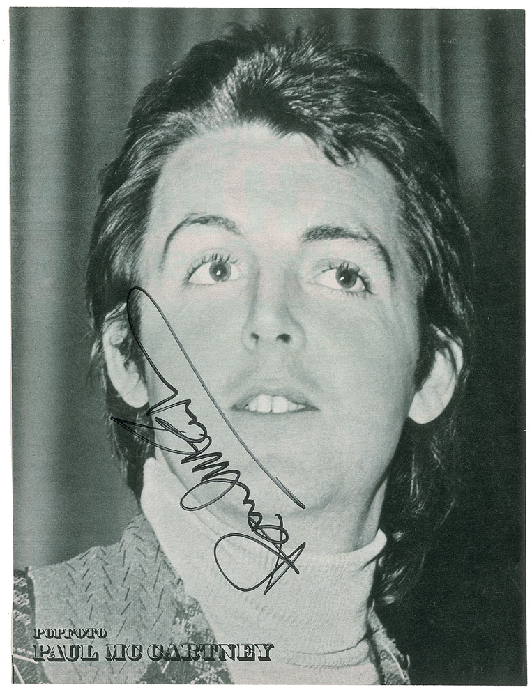 Lot #620 Beatles: Paul McCartney