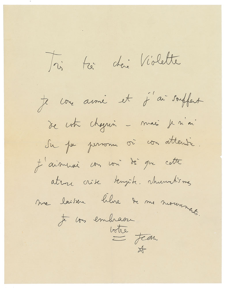 Lot #564 Jean Cocteau