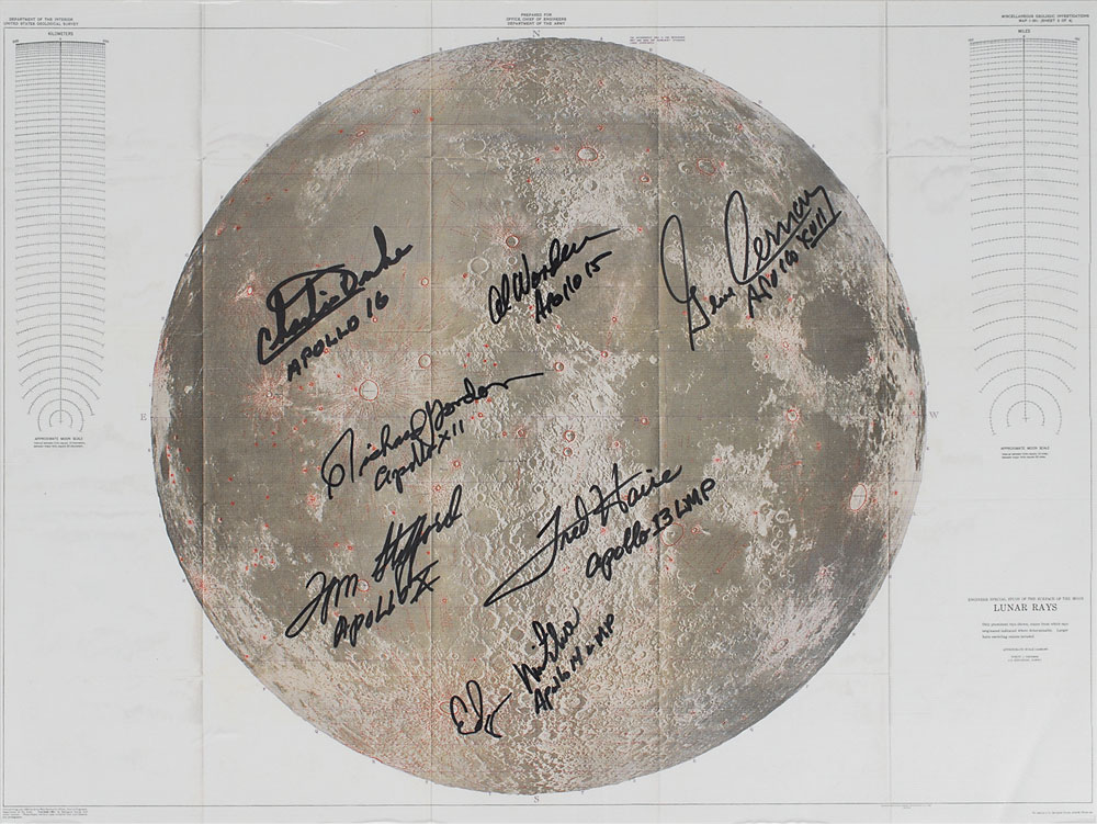 Lot #6289 Apollo Astronauts Signed Print