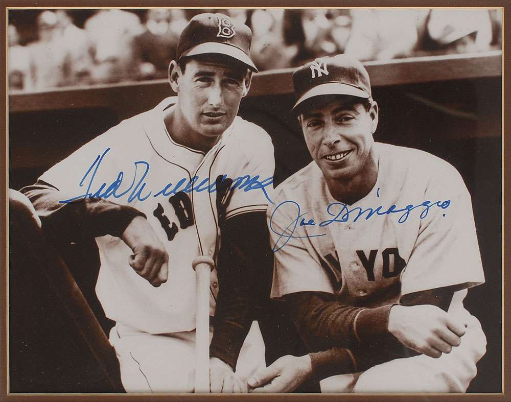 Lot #820 Ted Williams and Joe DiMaggio