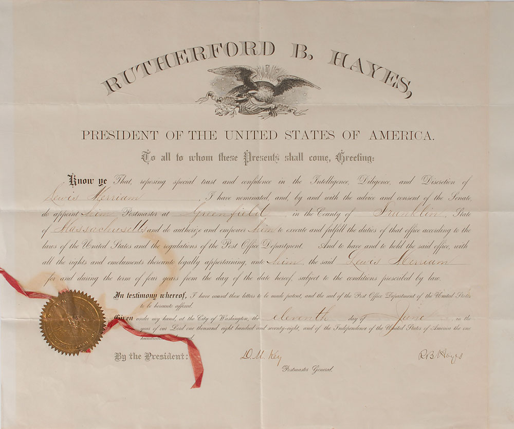 Lot #70 Rutherford B. Hayes