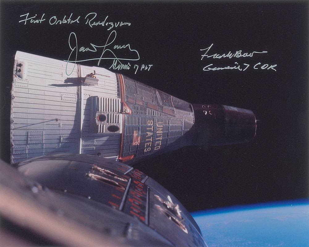 Lot #6165 Gemini 7 Crew Signed Photograph