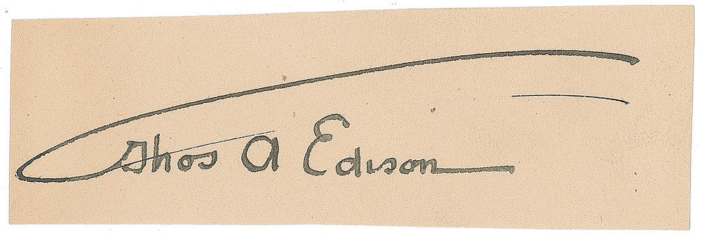 Lot #344 Thomas Edison