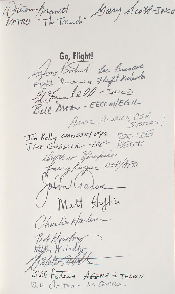 Lot #6297 Mission Control Signed Book