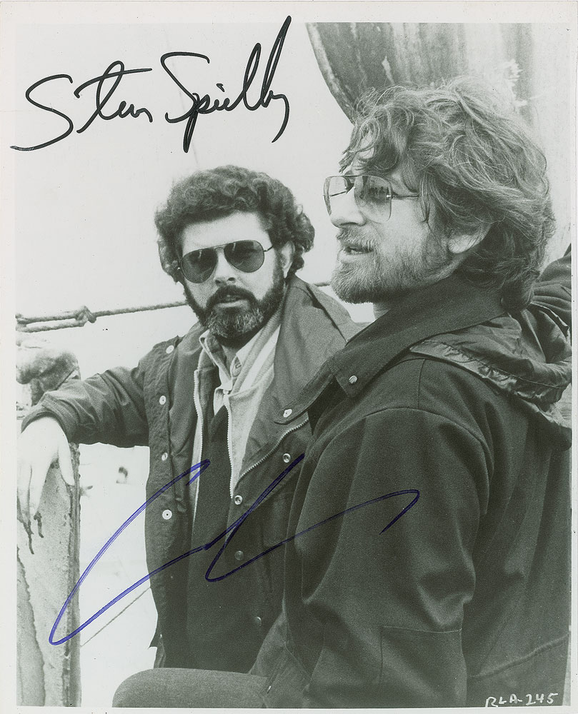 Lot #956 Steven Spielberg and George Lucas