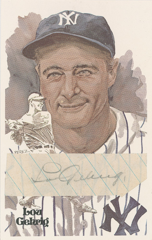 Lot #792 Lou Gehrig