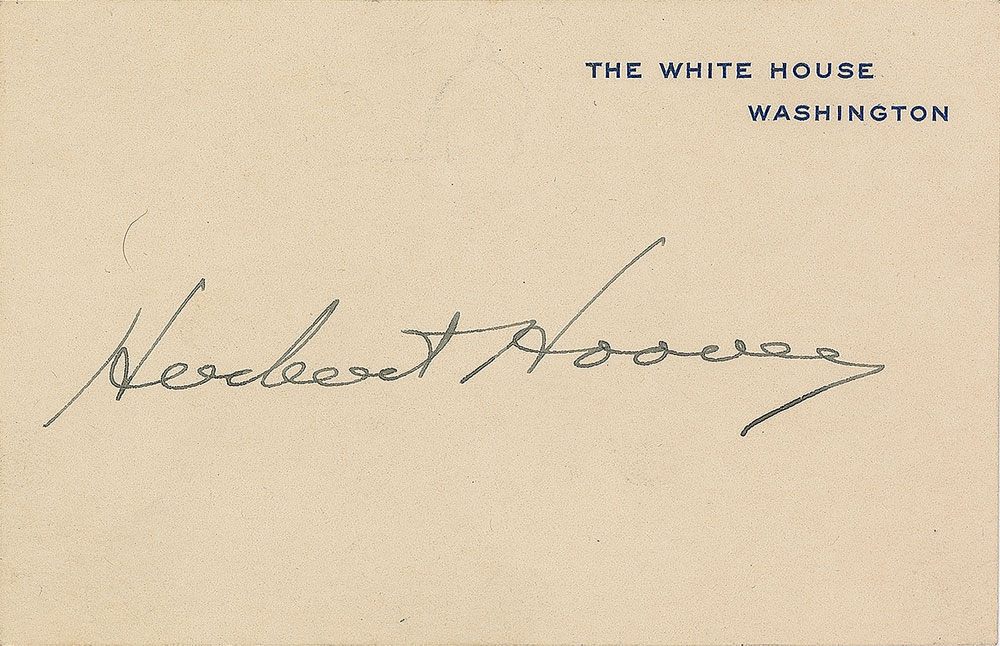 Lot #5069 Herbert Hoover