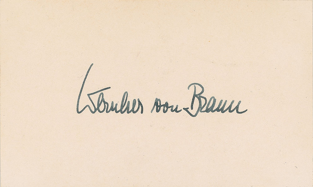 Lot #483 Wernher von Braun