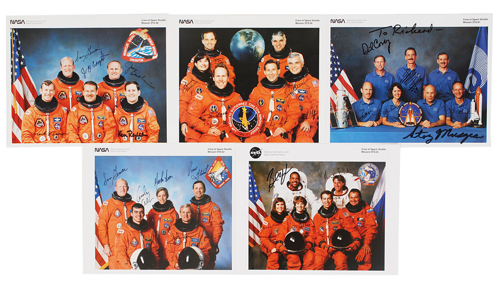 Lot #6677 Space Shuttle Crew Signed Photographs
