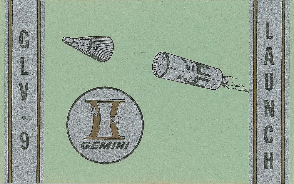 Lot #6107 Guenter Wendt’s Gemini 9 Launch Badge