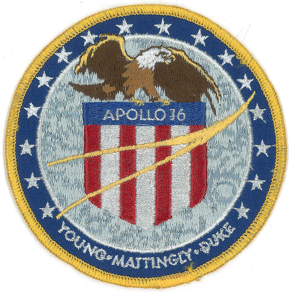 Lot #6113 Guenter Wendt’s Apollo 16 Patch