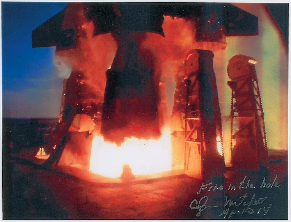 Lot #6219 Apollo 14: Edgar Mitchell Signed