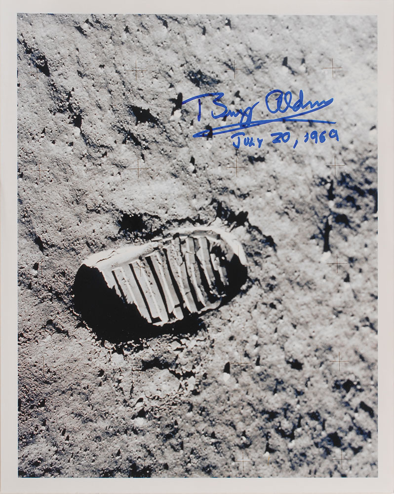 Lot #6205 Apollo 11: Buzz Aldrin Oversized Signed