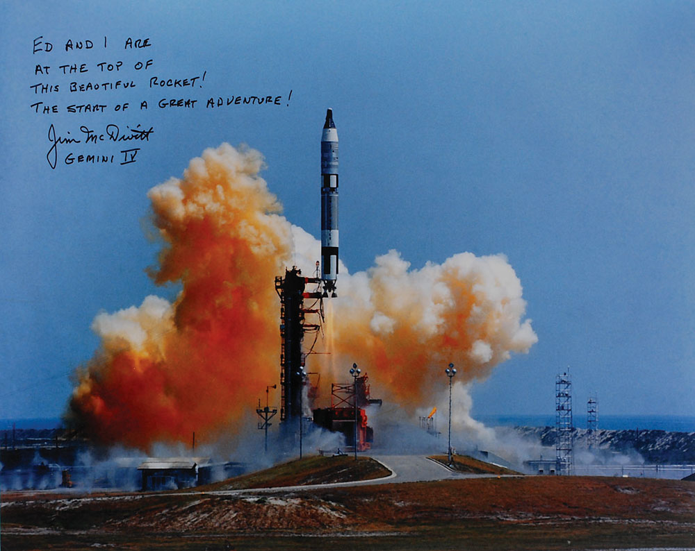 Lot #6192 Gemini 04: Jim McDivitt Signed Oversized