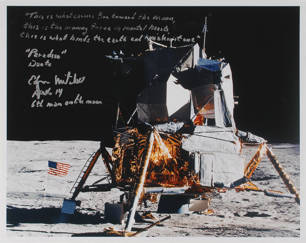 Lot #6218 Apollo 14: Edgar Mitchell Oversized