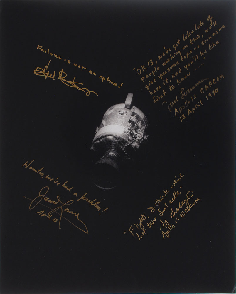 Lot #6211 Apollo 13 Oversized Signed Photograph: