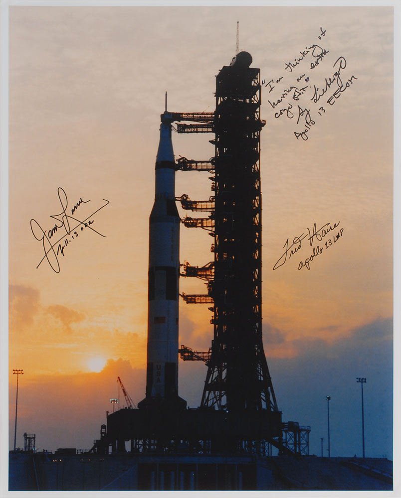 Lot #6210 Apollo 13 Oversized Signed Photograph:
