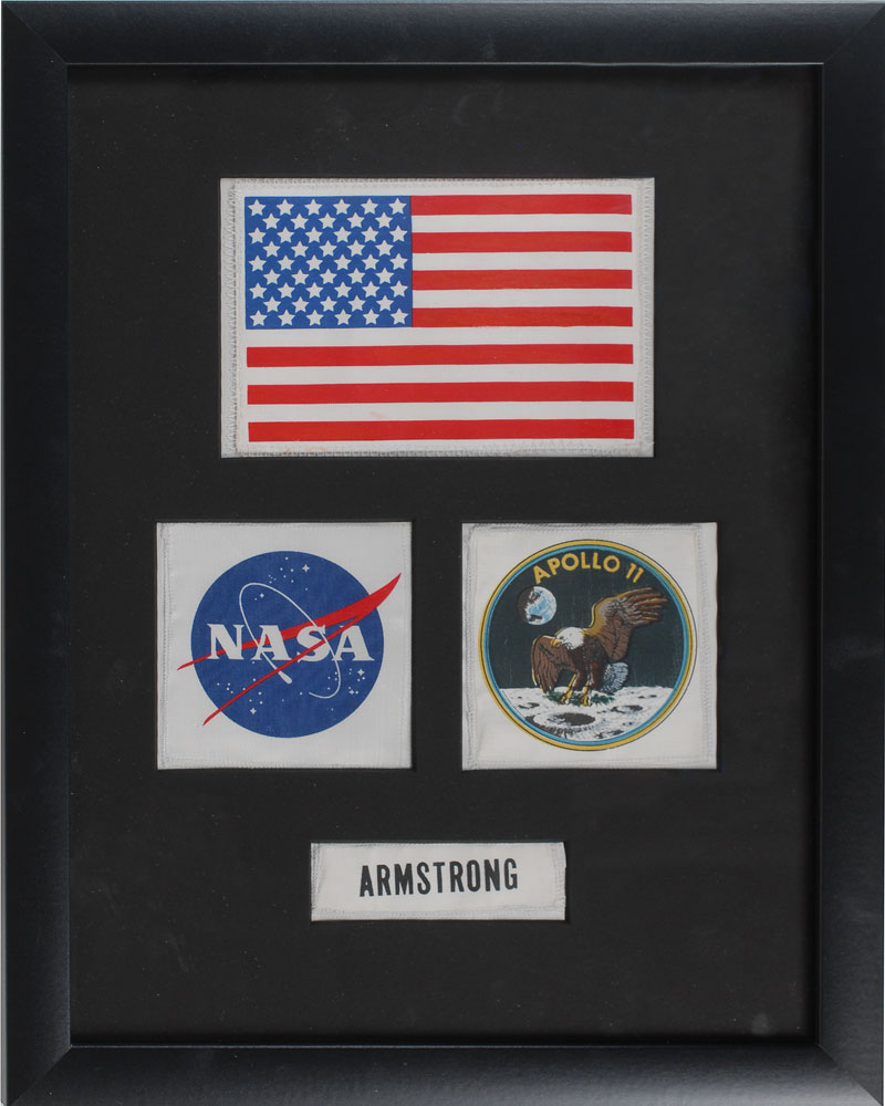 Lot #6411 Apollo 11 Beta Cloth Patch Display