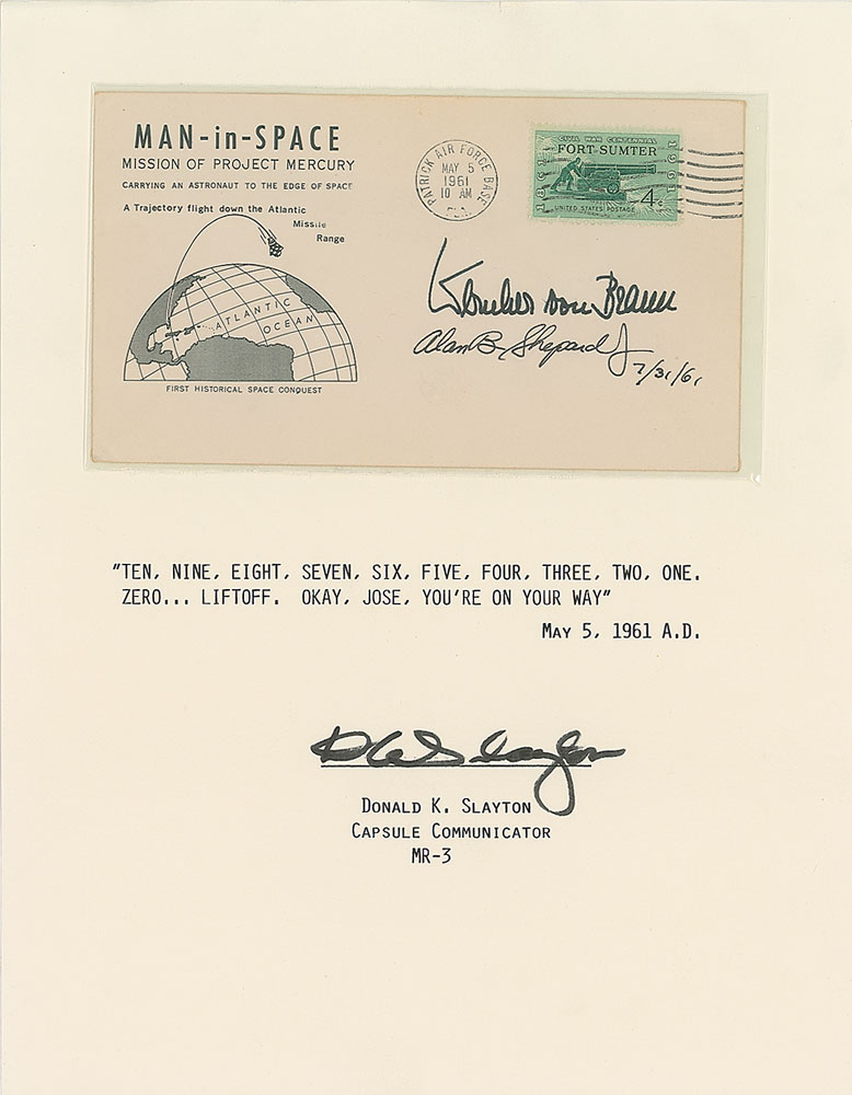 Lot #6062 Alan Shepard and Wernher von Braun