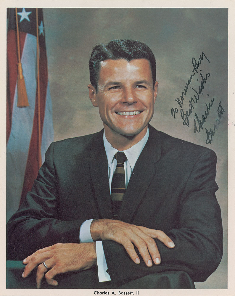 Lot #6171 Gemini 9: Charles Bassett Signed