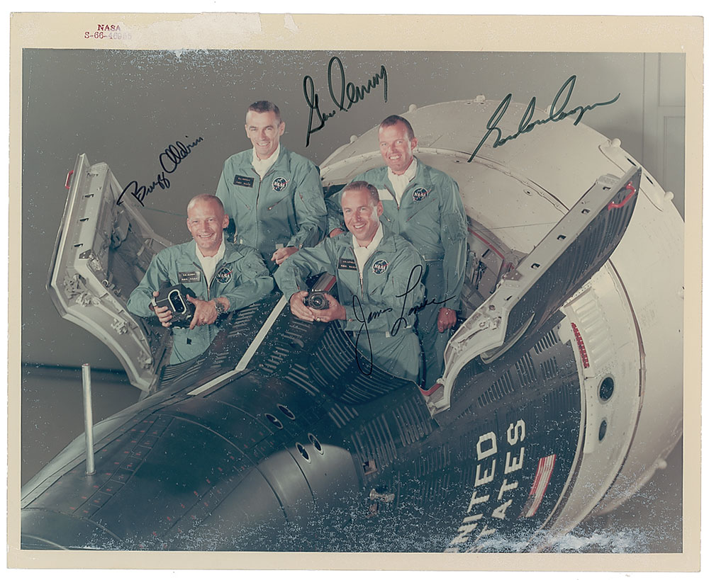 Lot #6178 Gemini 12 Signed Photograph