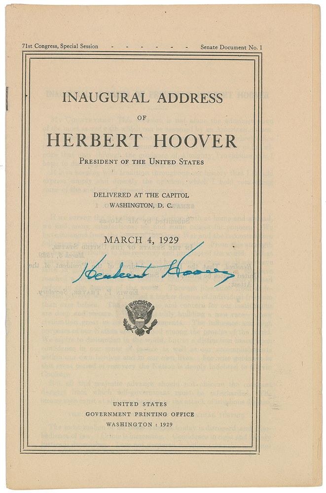 Lot #86 Herbert Hoover