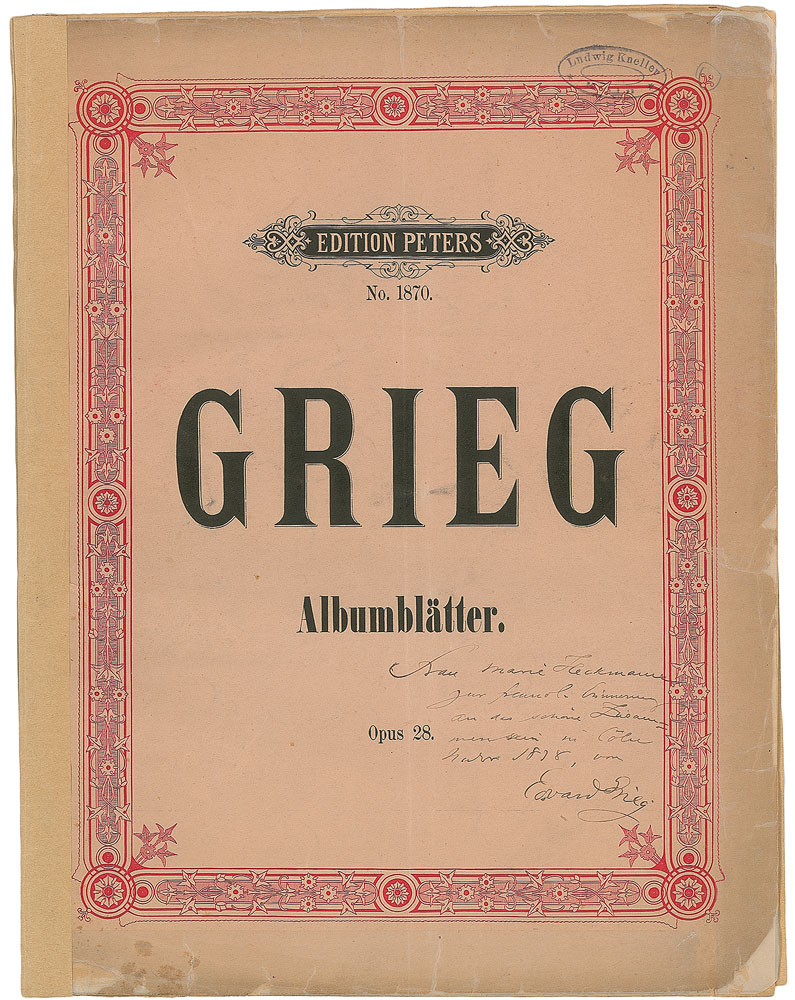 Lot #574 Edvard Grieg