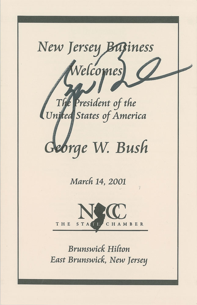 Lot #245 George W. Bush