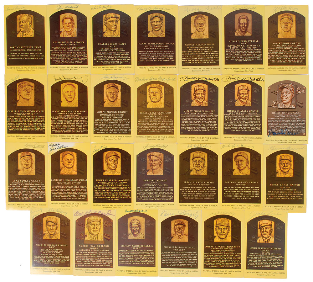 Lot #789 Baseball Hall of Famers