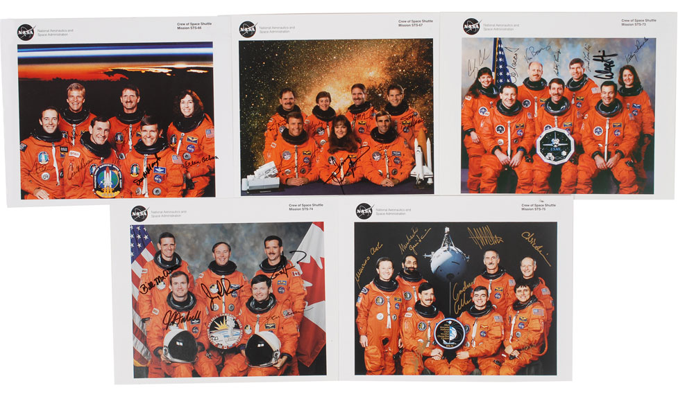 Lot #6678 Space Shuttle Crew Signed Photographs