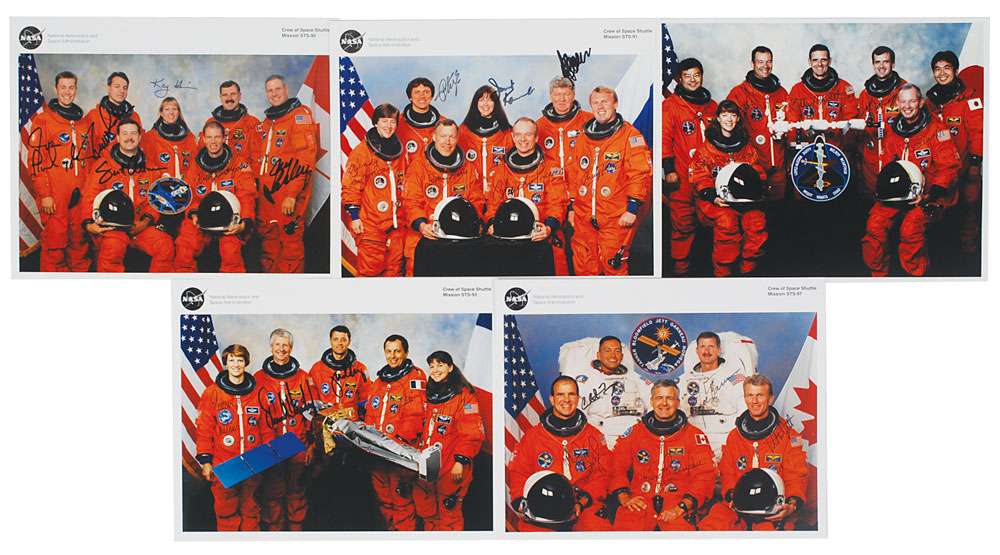 Lot #6680 Space Shuttle Crew Signed Photographs