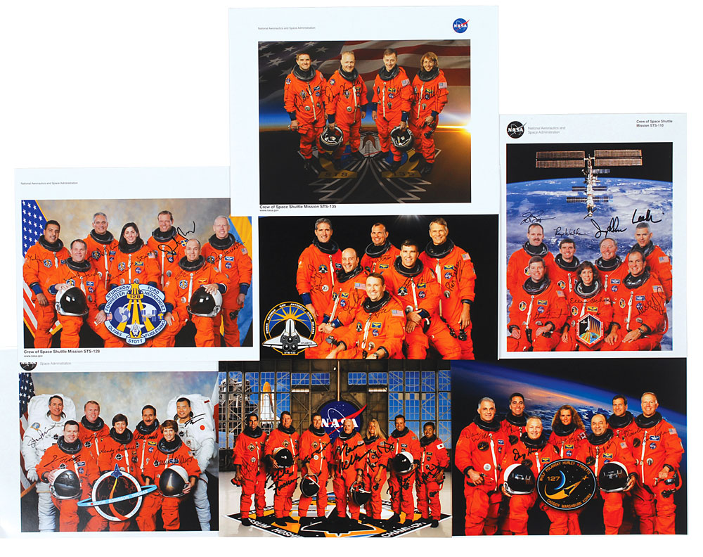 Lot #6682 Space Shuttle Crew Signed Photographs