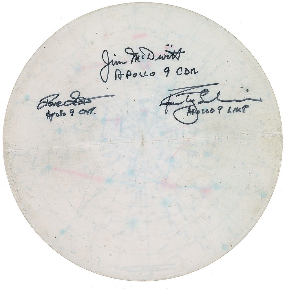 Lot #6340 Apollo 9 Signed and Training-Used Star