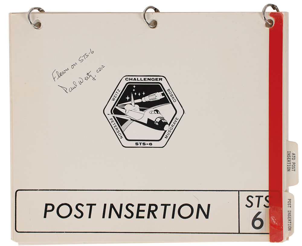 Lot #6642 STS-6: Paul Weitz’s Flown Post Insertion