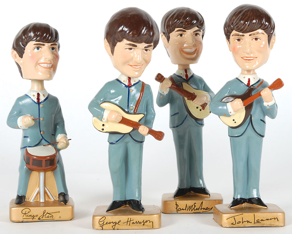 Lot #7084 Beatles Set of Bobblehead Dolls