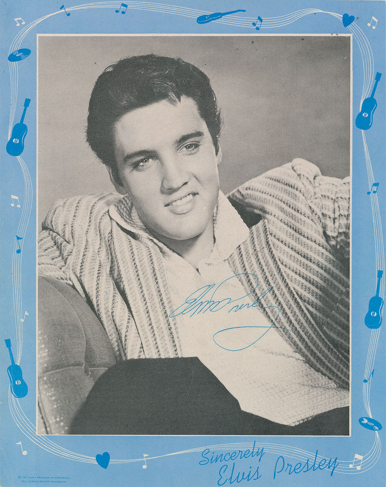 Lot #8262 Elvis Presley Signed Program