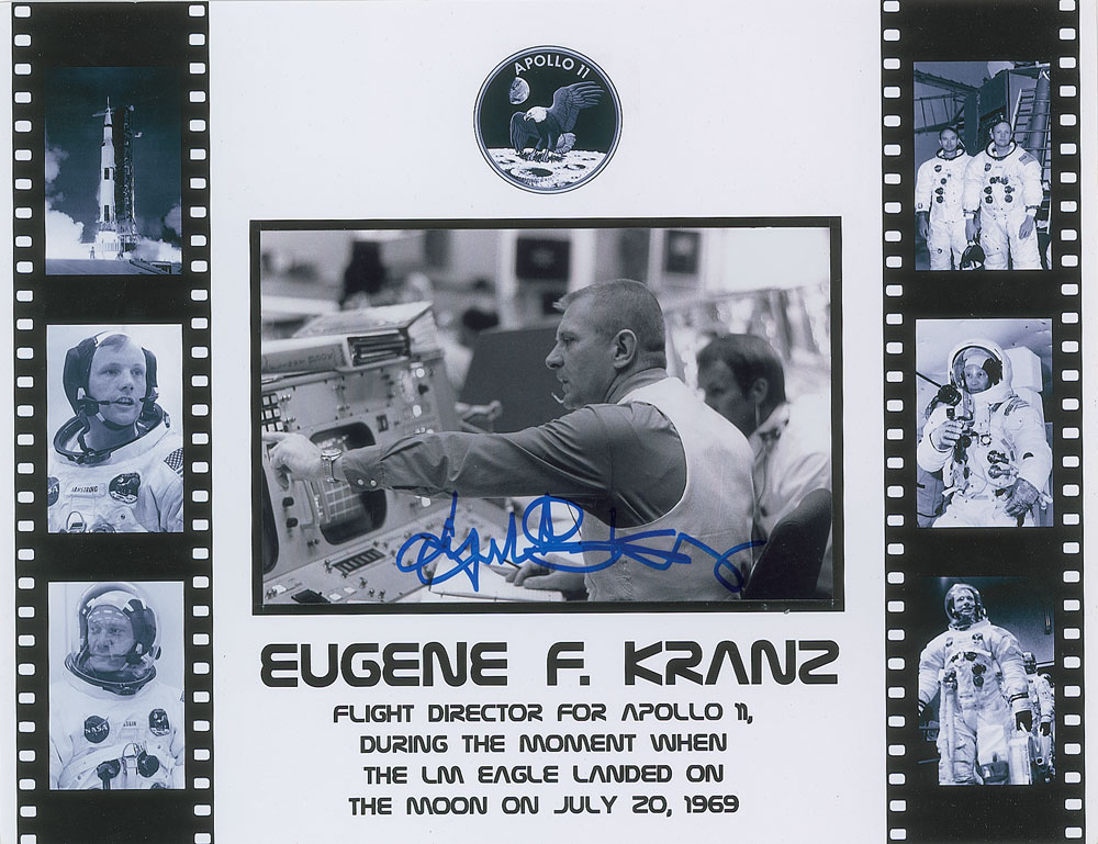 Lot #6423 Gene Kranz Pair of Signed Photographs