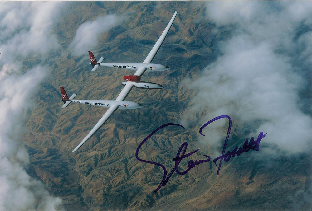 Lot #6703 Steve Fosset Flown Cover, Signed Photograph, and Letter