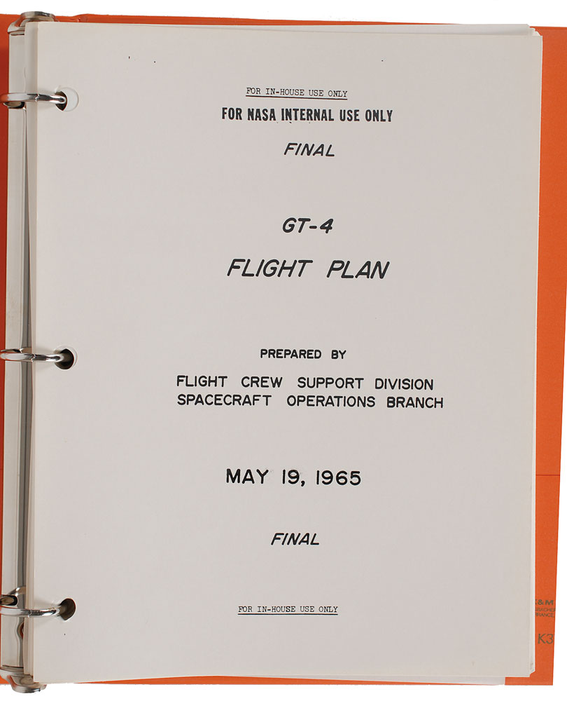 Lot #6153 Gemini 4 Flight Plan