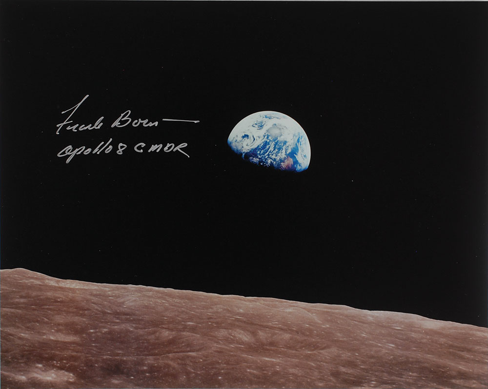 Lot #6335 Apollo 8 Pair of Signed Photographs:
